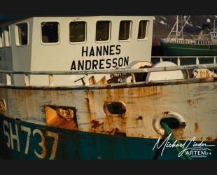 Iceland Fischkutter im Hafen